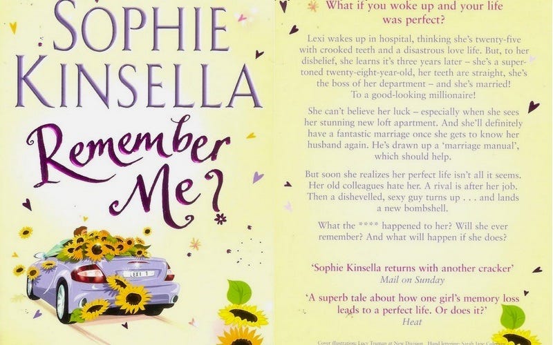 Remember Me — Sophie Kinsella. Alexia Smart has had an accident and… | by  Anjana Kanzariya | Medium