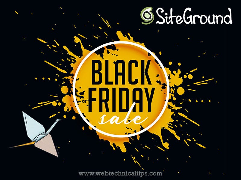 SiteGround Black Friday Deals 2019