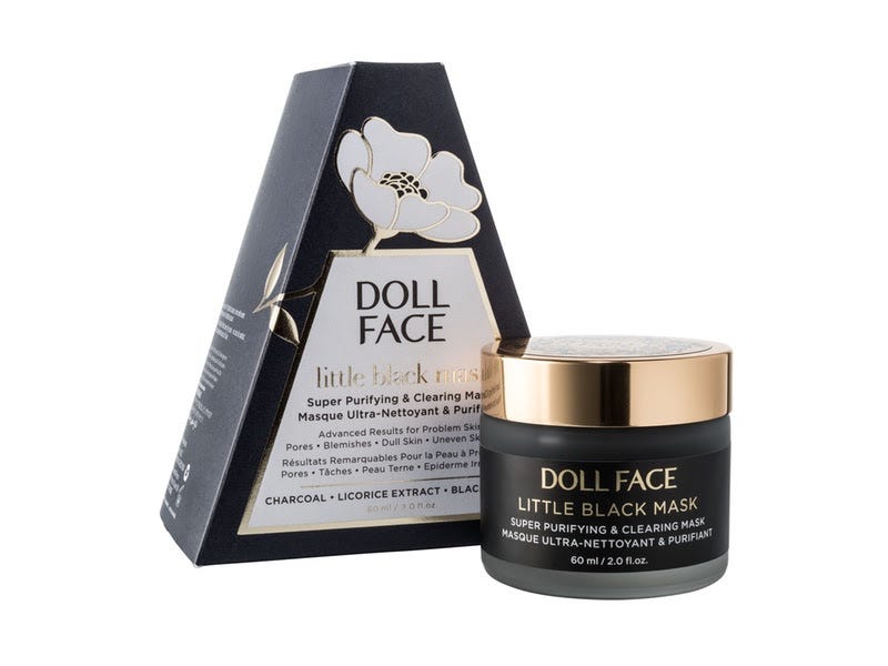 Download Product Spotlight Doll Face Little Black Mask By Clare Brown Octoly Magazine PSD Mockup Templates