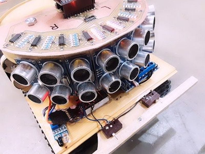 8 Ultrasonic Sensors Combine to Give Your Robot a Wide View | by Jeremy S.  Cook | Medium