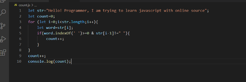 Find the total number of words in a string in JavaScript | by Jahidul Bin  Rafiq | Medium