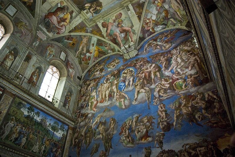 sistine chapel ceiling pictures