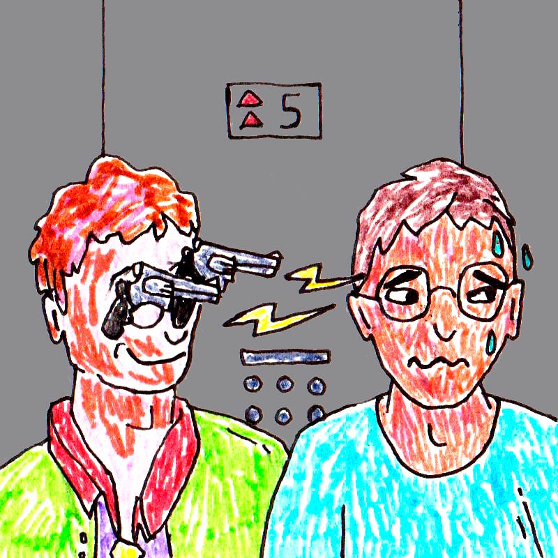 Pourquoi Est On Mal A L Aise Quand On Nous Fixe Dans Un Ascenseur By Cog Innov Le Point De Vue Du Cerveau Medium