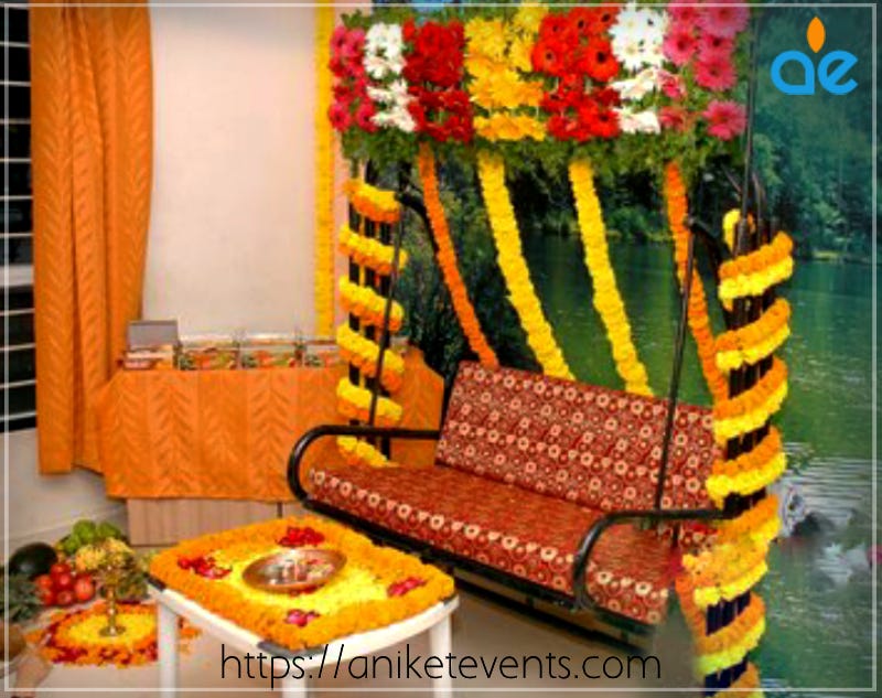 sofa decoration for baby shower