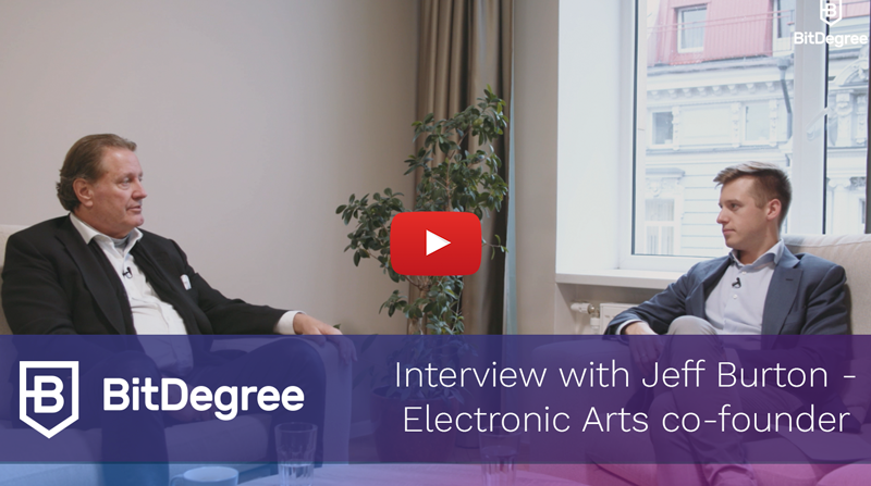 Jeff Burton — EA Co-Founder & Danielius Stasiulis Discuss BitDegree.org |  by BitDegree | BitDegree