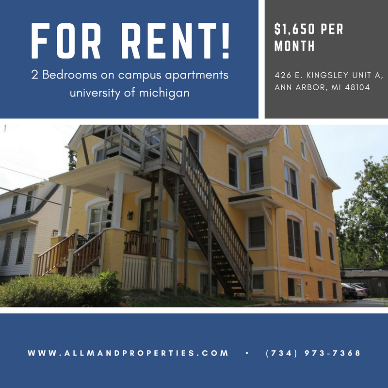2 Bedroom Apartment For Rent In Ann Arbor Mi 426 E
