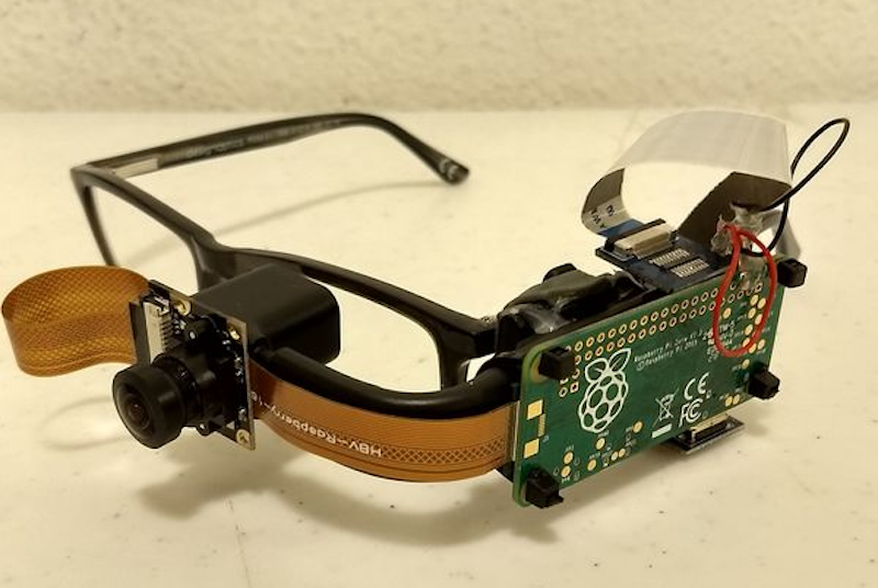 Wearable Vision Assistance Device with the Raspberry Pi Zero by