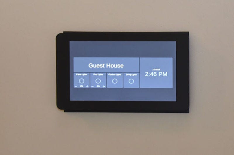 FlushMounted Raspberry Pi Home Automation Touchscreen by Jeremy S