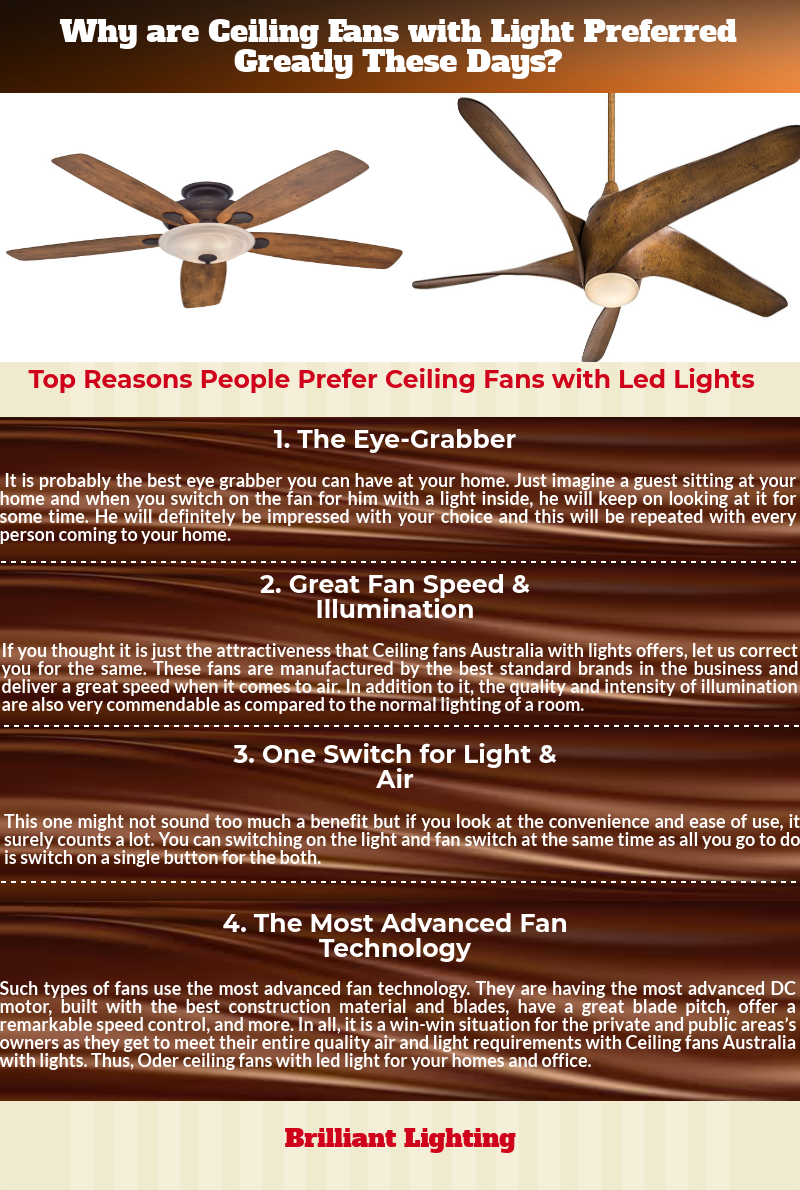 Why Are The Ceiling Fans With Light Preferred Greatly These