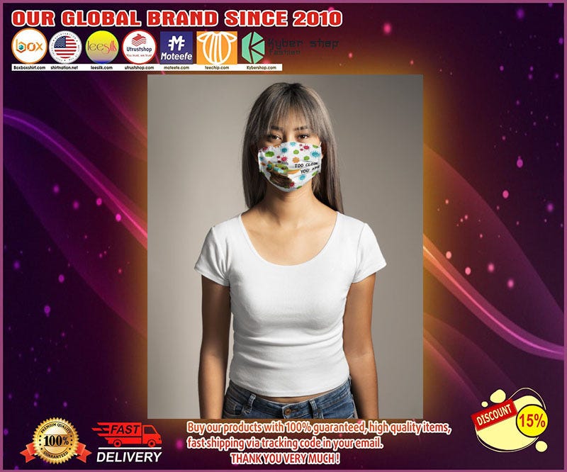 Hot Baby Yoda Too Close You Are Face Mask By New Style Mtp Medium