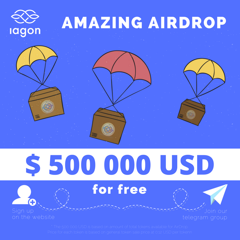 Amazing $500 000 USD Airdrop for Everyone by Inged Sanchez Iagon Official M...
