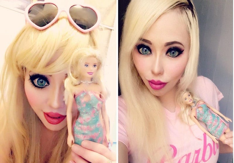 barbie doll look alike girl