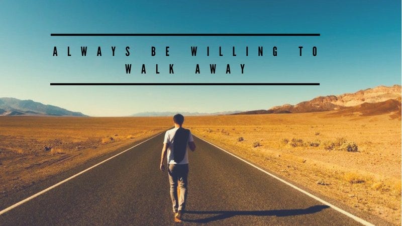 It Takes Strength To Walk Away.