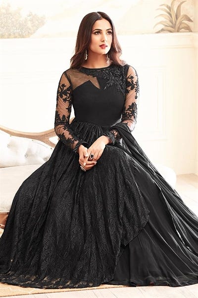 stylish net gown