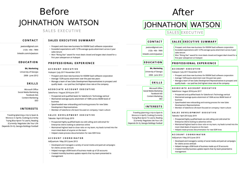 How to parse resume using Tesseract - 1*bftpdEqMdA78wXIQZzh Sg 