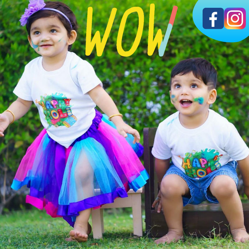 holi special dress for baby girl