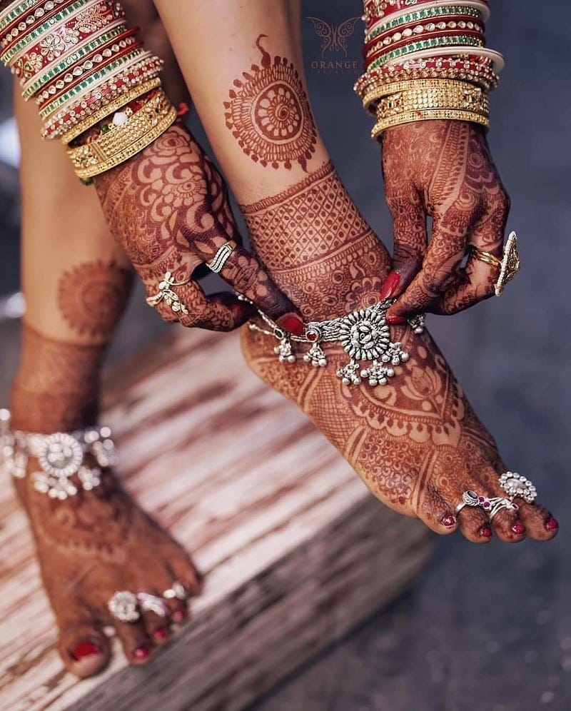 leg payal design