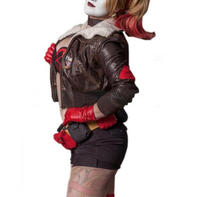 Harley Quinn Bombshell Bomber High Quality Leather Jacket | by alana alana  | Medium