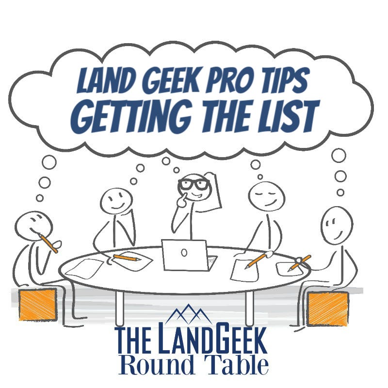 Land Geek Pro Tips — Getting The List Mark Podolsky Medium