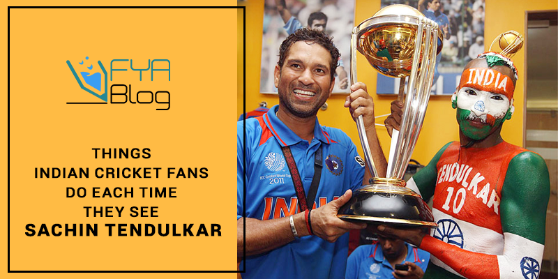 Things Indian Cricket Fans Do Each Time They See Sachin Tendulkar