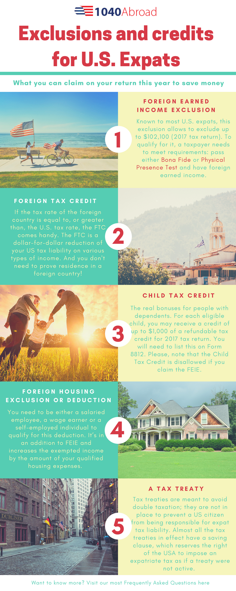 Tax Exclusions, Credits And Deductions For U.s. Expats | By 1040 Abroad |  Medium