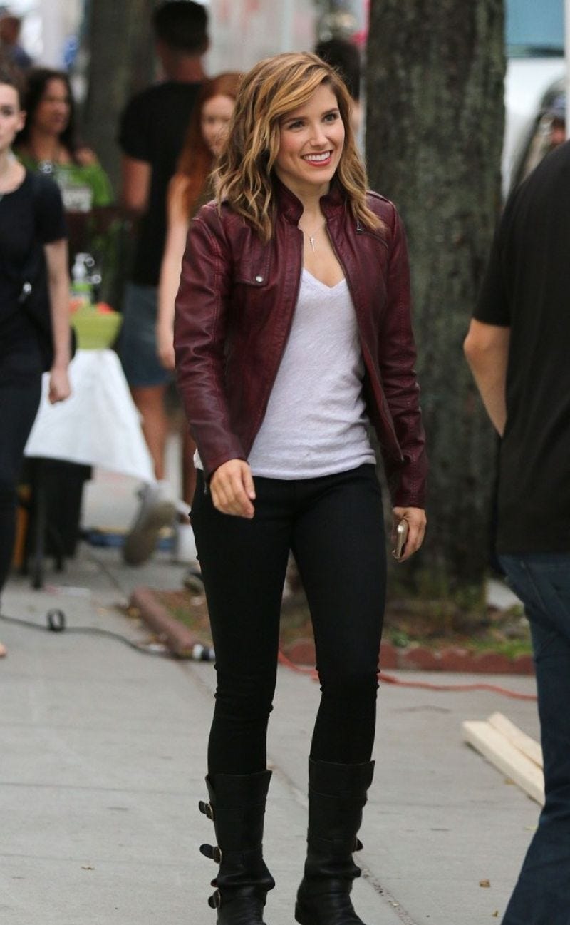 Sophia Bush Christmas Jacket Andres Micheal Medium
