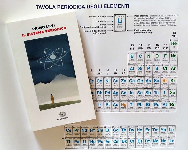 Il Sabato del Libro (31/07/2021) Il sistema periodico (Primo Levi) Il