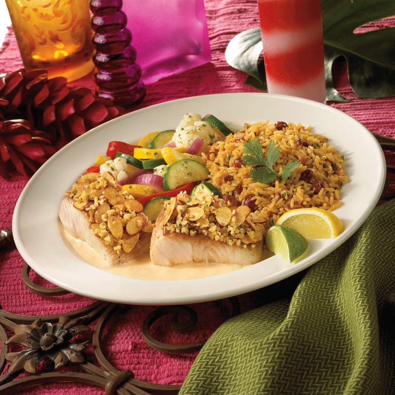 Bahama Breeze’s Almond Crusted Fresh Fish recipe. 