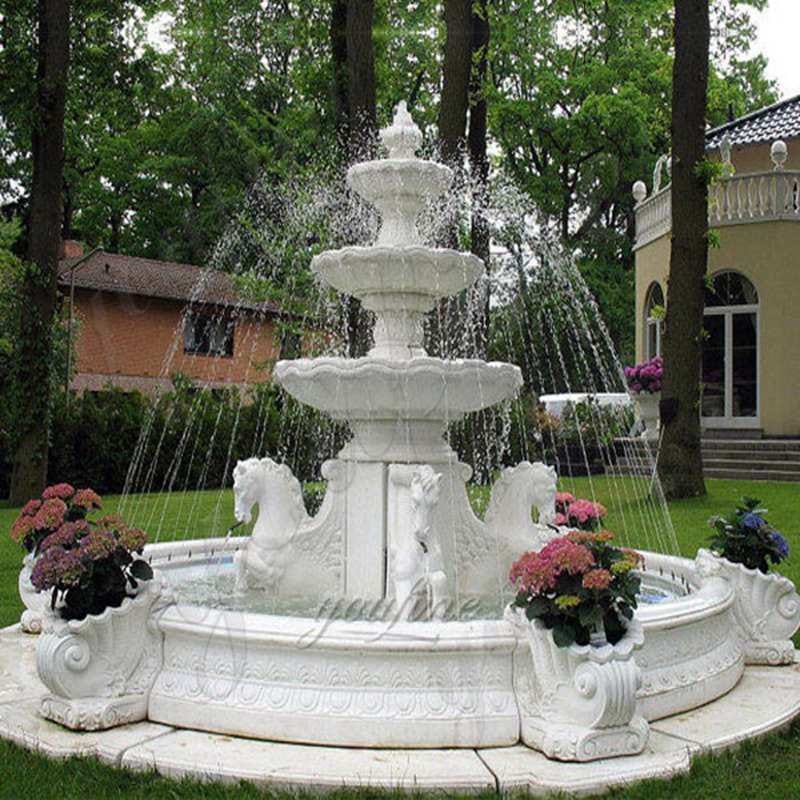 What Are The Decorative Effects Of Outdoor Marble Water Fountain