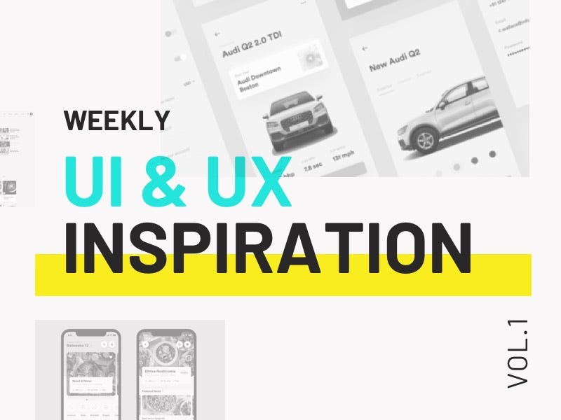 Weekly UI & UX inspiration vol. 1 | by Michael But | Medium