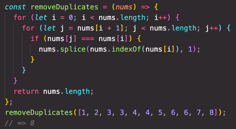 Remove Duplicates from a Sorted Array | by Sam Bencivengo | Medium