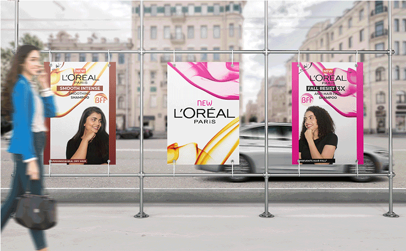 Loreal shampoo banner ads