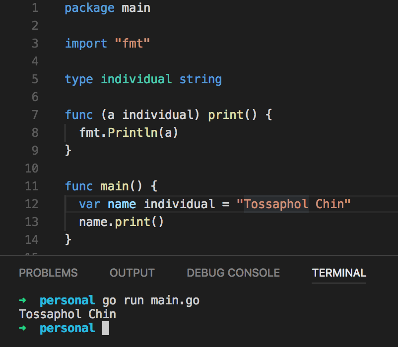 Golang Part 5 Receiver Functions by Tossaphol Chin Digital Thai