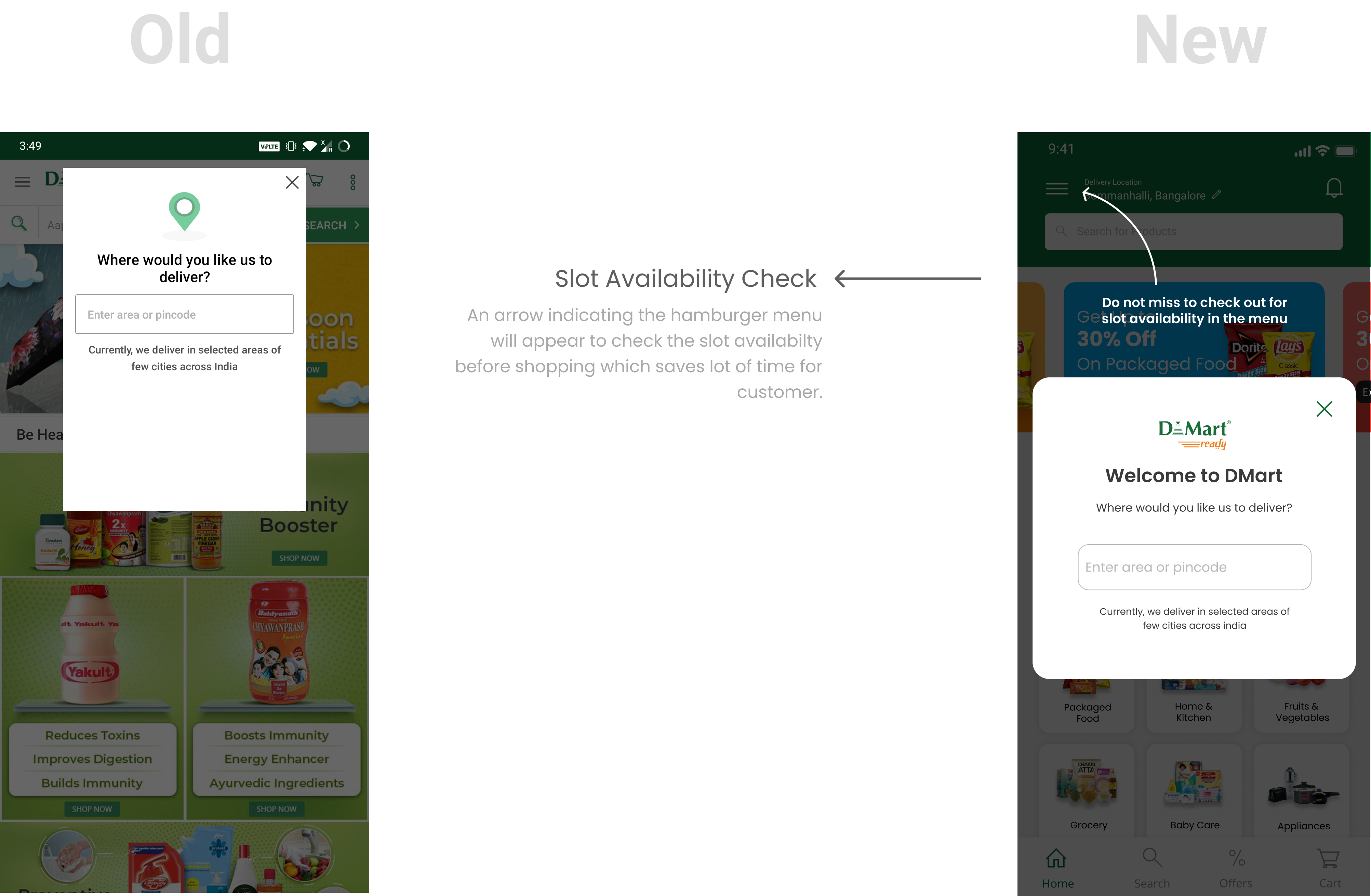 DMart Ready Online Grocery Shopping App Redesign — UI/UX Case Study by Prahallad Reddy Jun