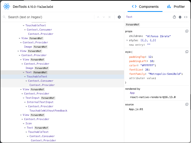 Usar reactdevtools para debug en React Native by Hermes Cortes Medium