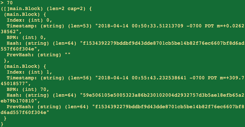 Coding a simple P2P blockchain 7