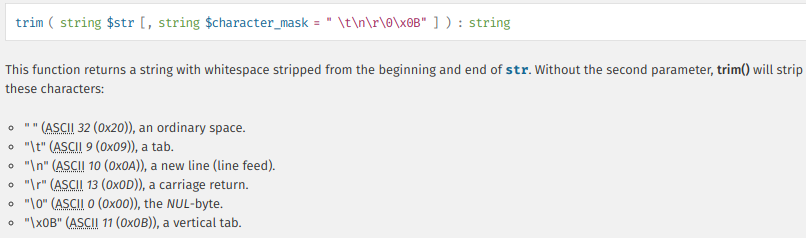 php crop string