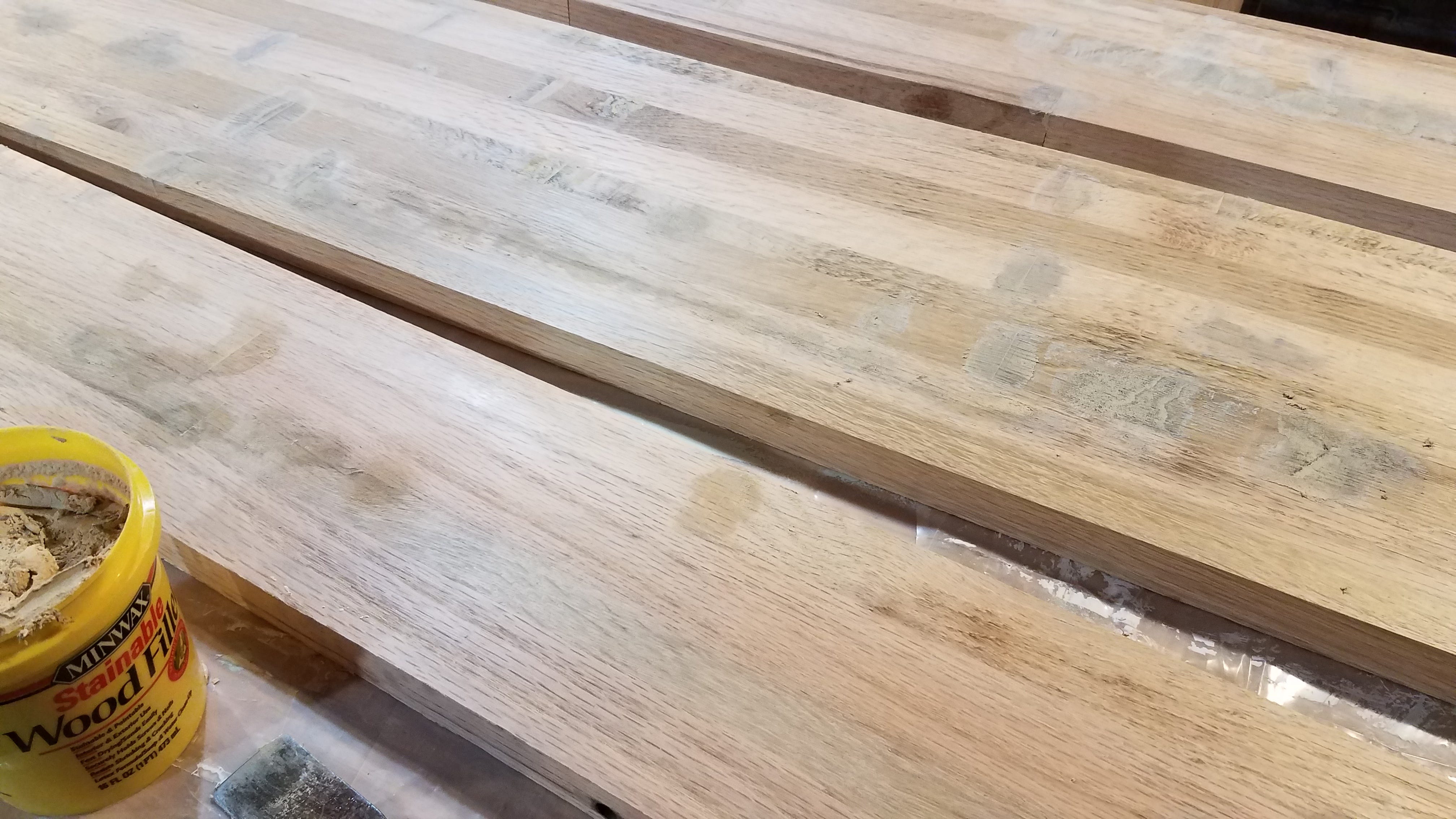 Diy Reclaimed Butcher Block Countertop By Samantha Goodwin Medium