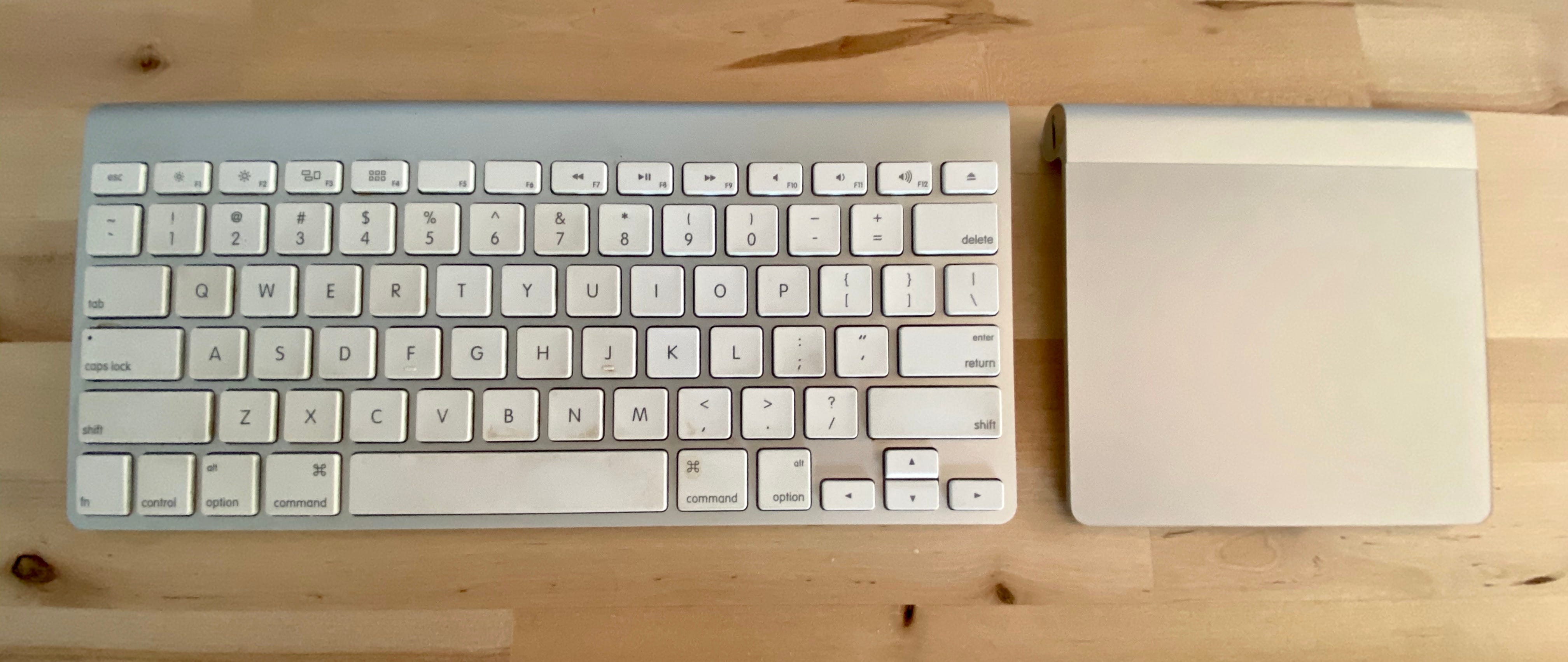 wireless apple keyboard and mouse configure