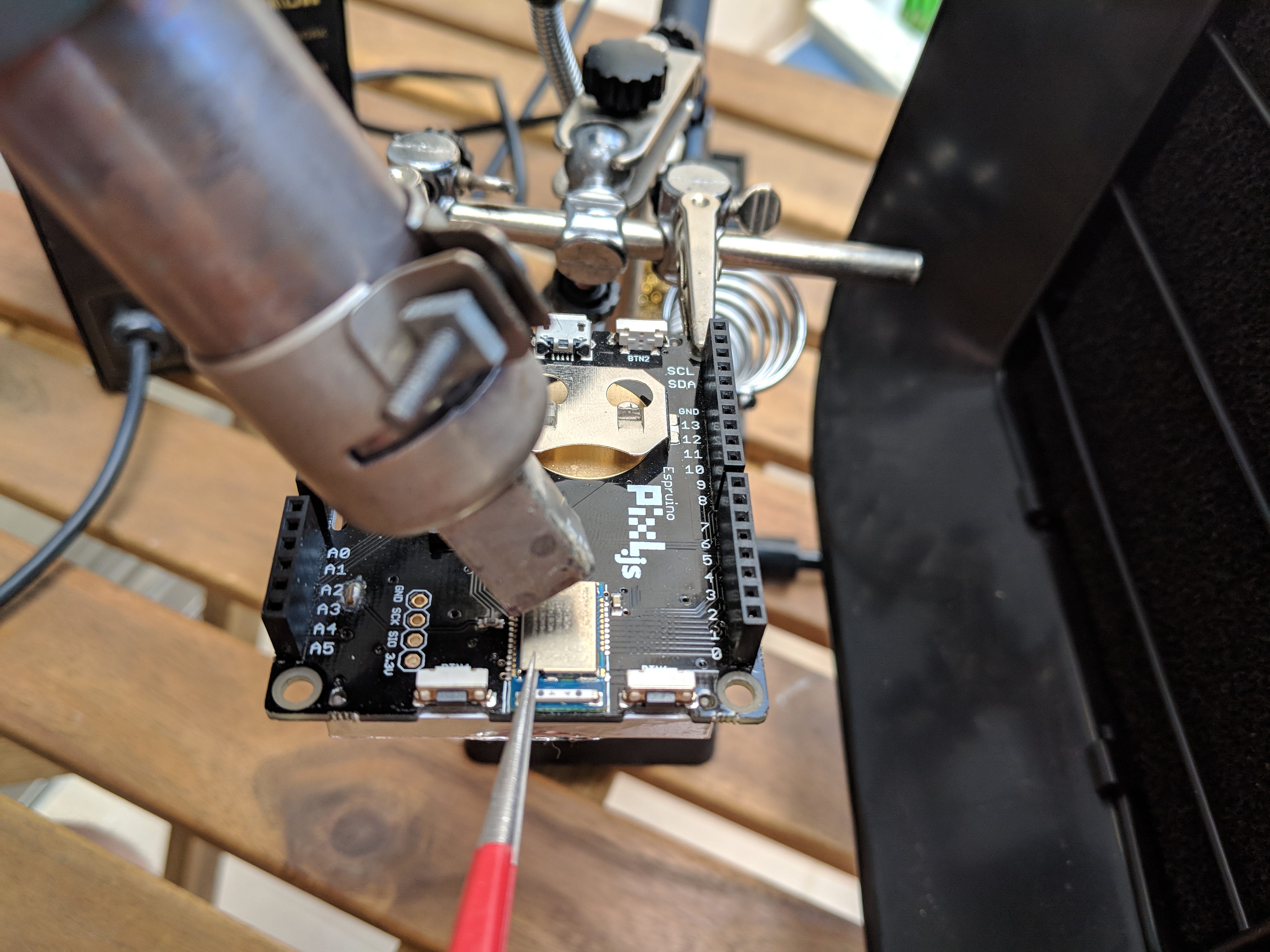 Back From The Dead How I Revived A Fried Espruino Board By Uri Shaked Medium