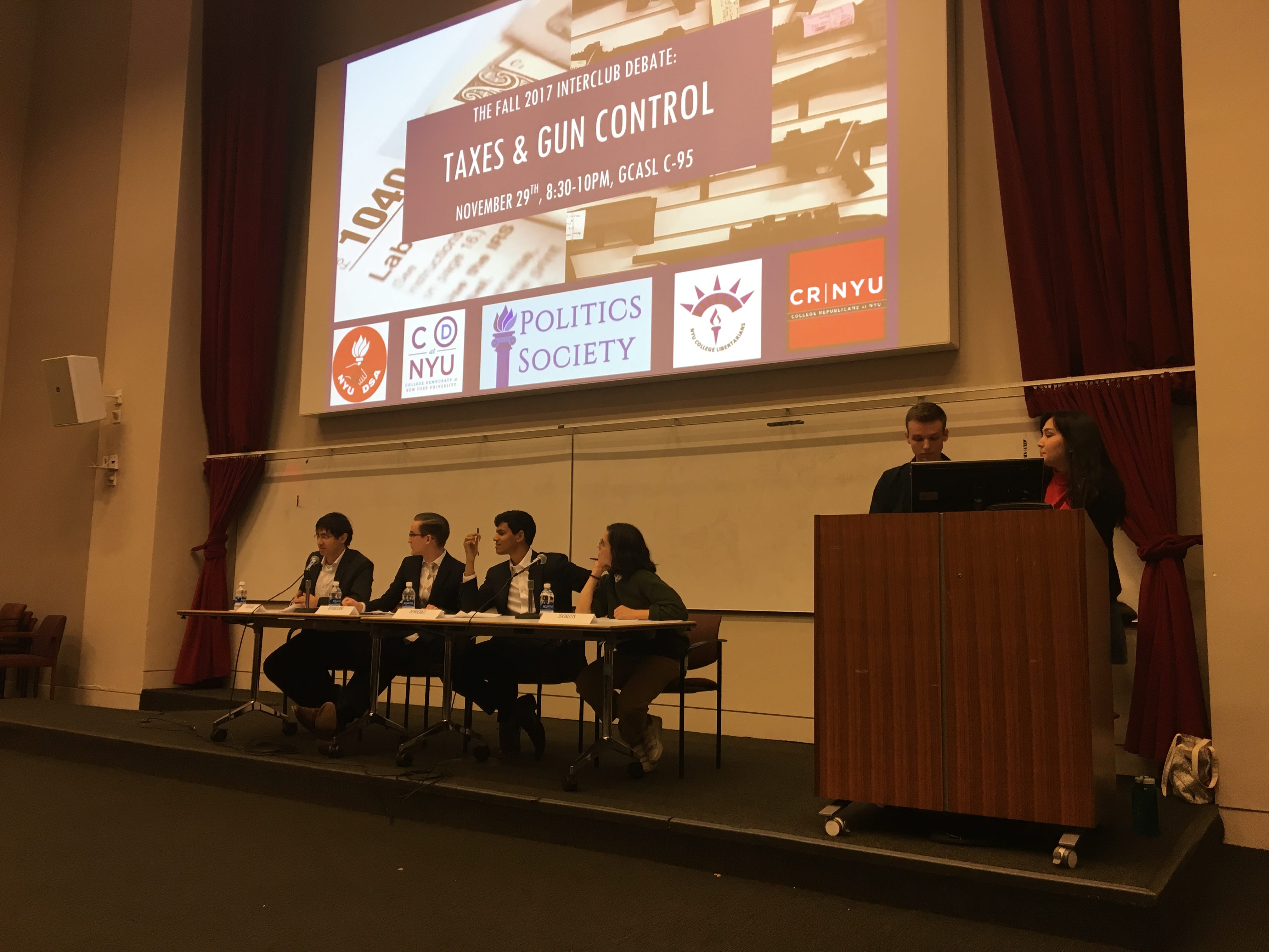 College Democrats Republicans Socialists And Libertarians Debate