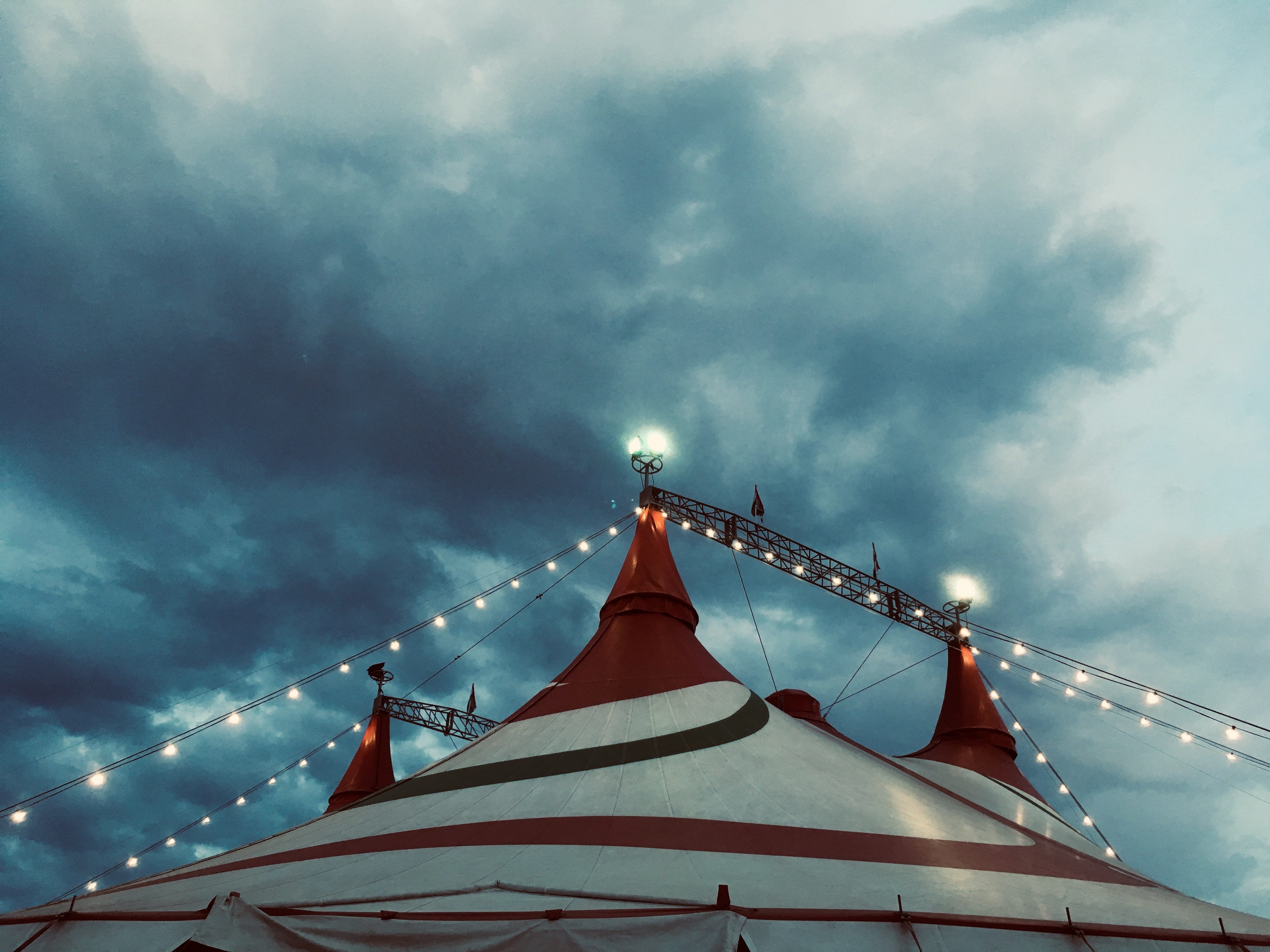 Under the Circus Tent. A Poem | by Enne Baker | White Objects | Medium