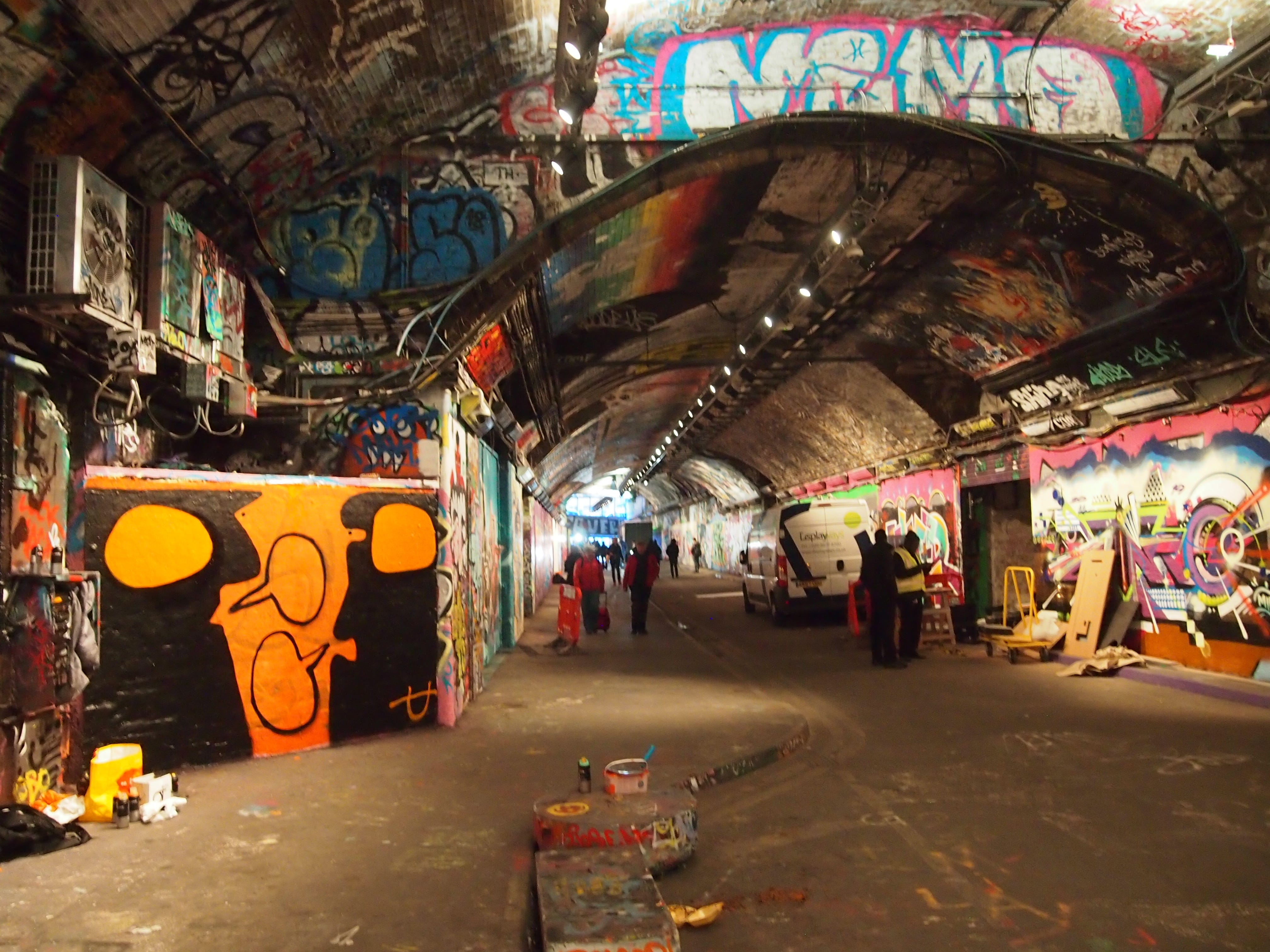Art Travel Painting London S Leake Street Arches