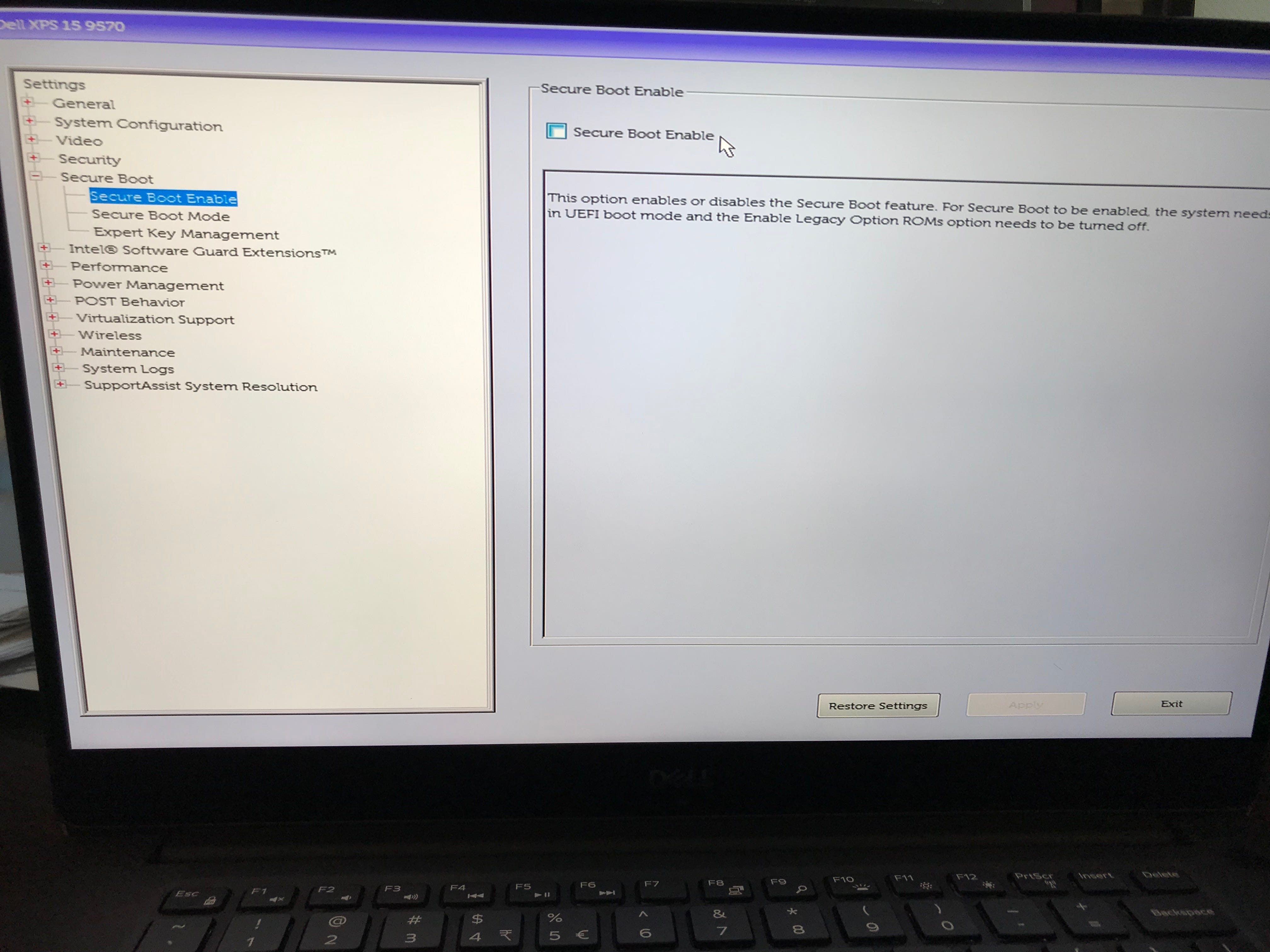 Dell XPS 15 (9570) DualBooting Windows 10 and Ubuntu 18
