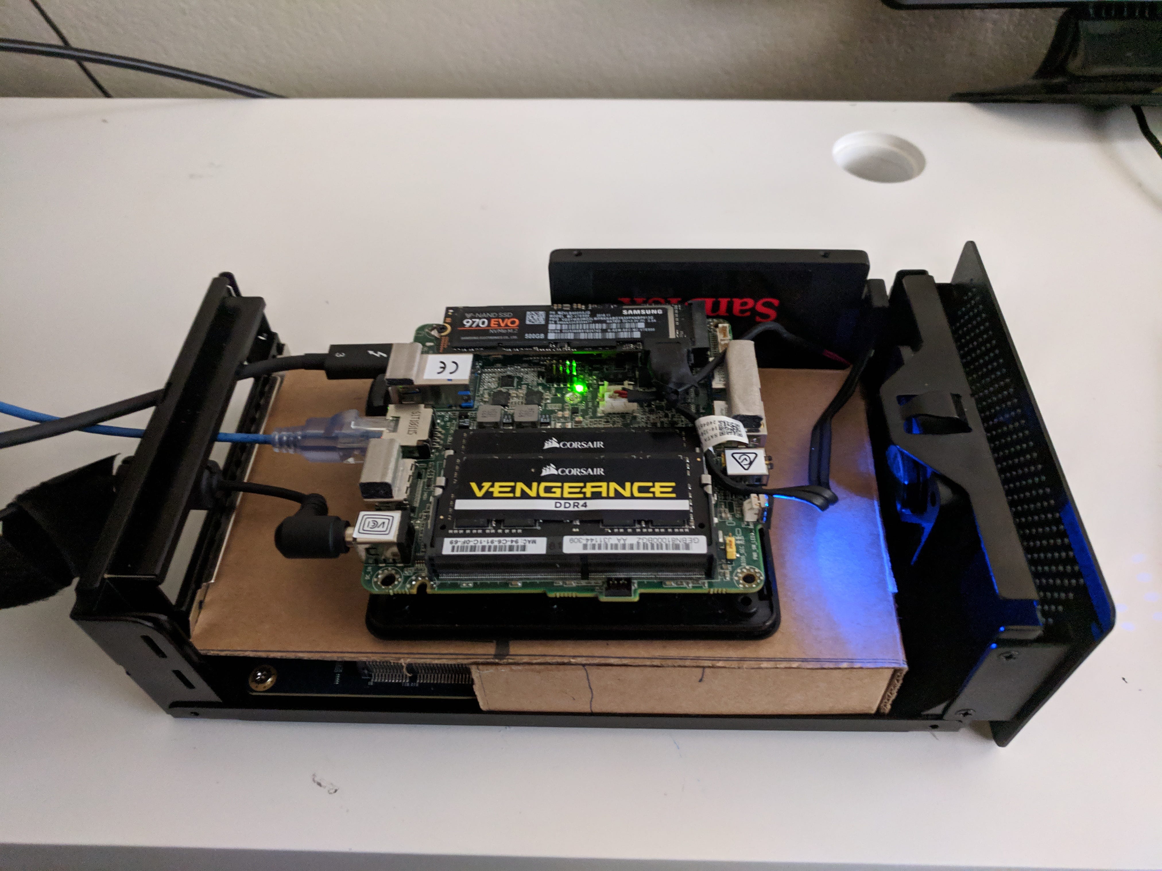 My adventure adding 10GbE networking to an Intel NUC for ESXi via  Thunderbolt 3 PCIe expansion enclosure | by Chad Moon | Medium