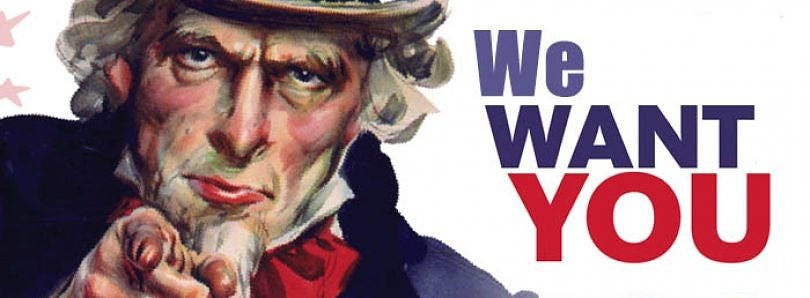 we want you on our team uncle sam