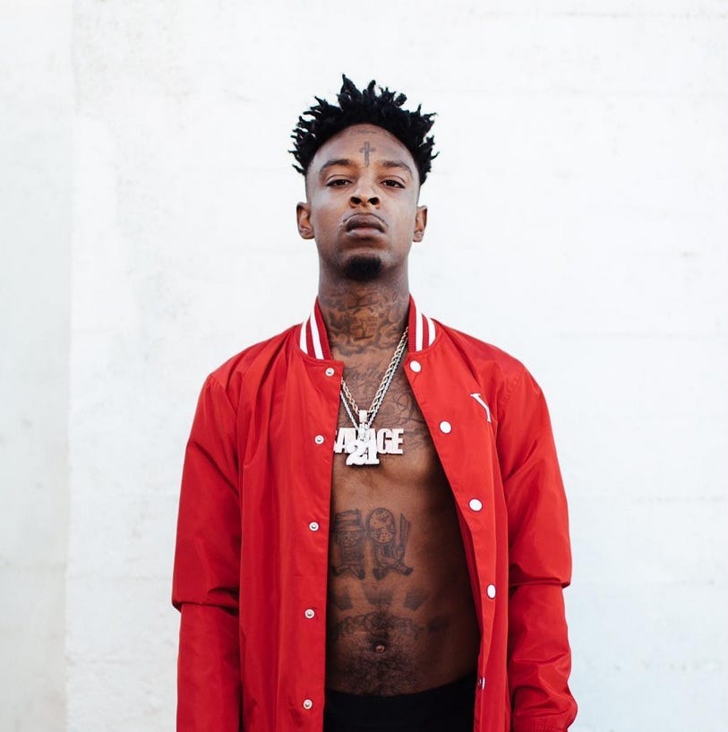What happened to 21 Savage?. How good intentions lead 21 Savage to… | by  Augustus Cato | Medium