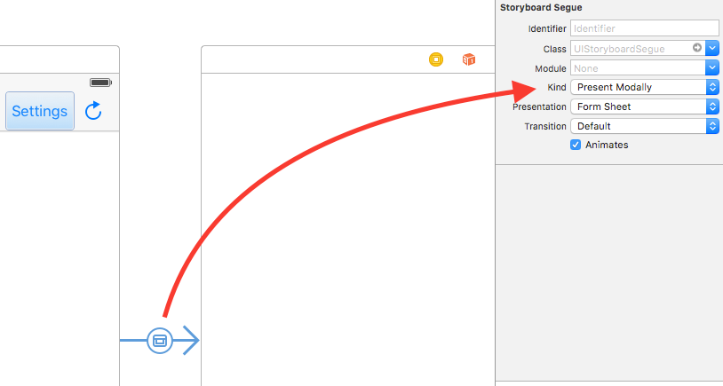 How to dismiss modal view form sheet controller in Swift  by 
