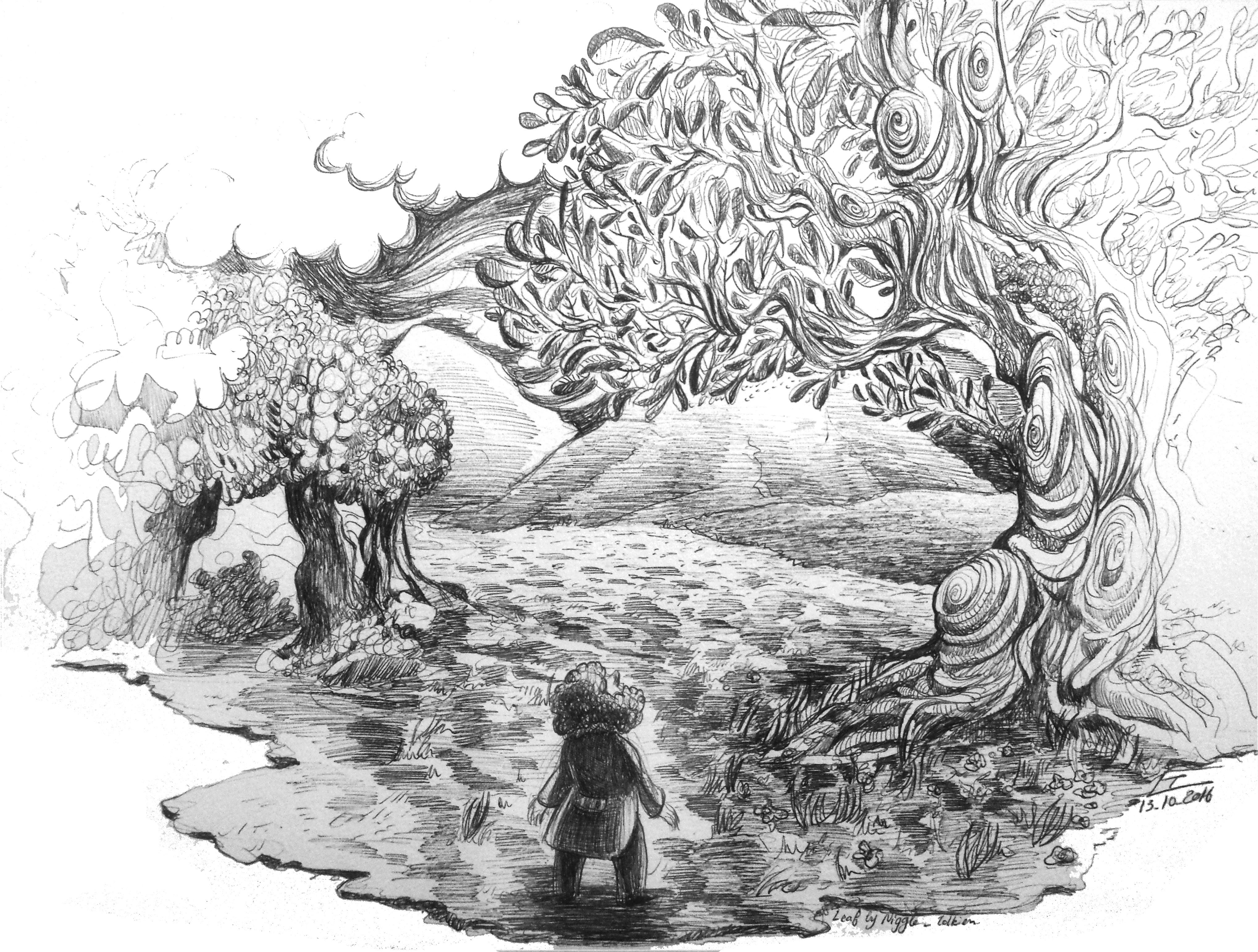 3 Drawings Based On Tolkien S Short Stories By Garance Coggins The Coffeelicious Medium