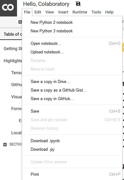 A Beginners Guide for Colaboratory. | by gaurav pandey | Medium